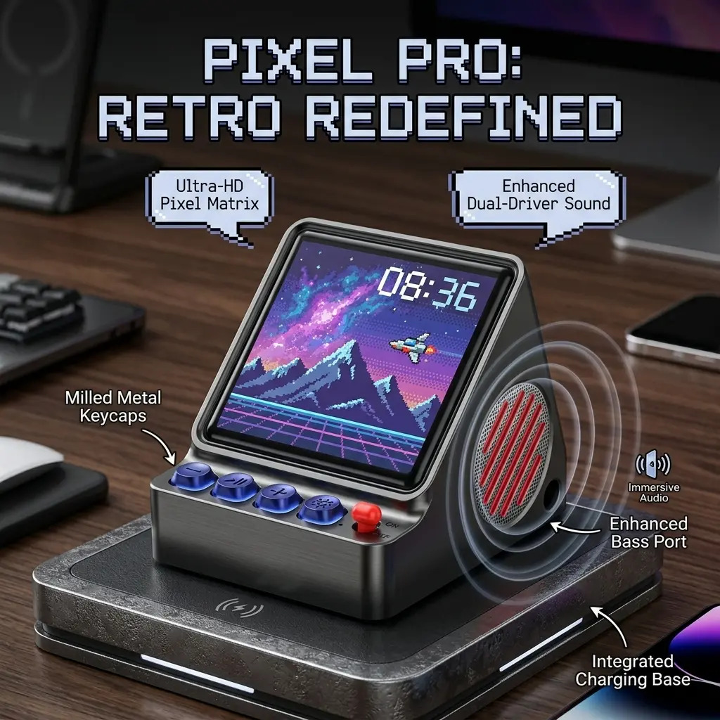 Speaker Desk Setup - Haut-parleur portable à affichage LED programmable
