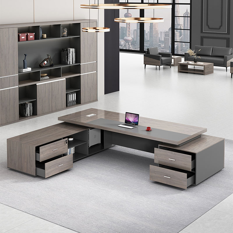Desk Setup L Shaped - Bureau De rangement De luxe en