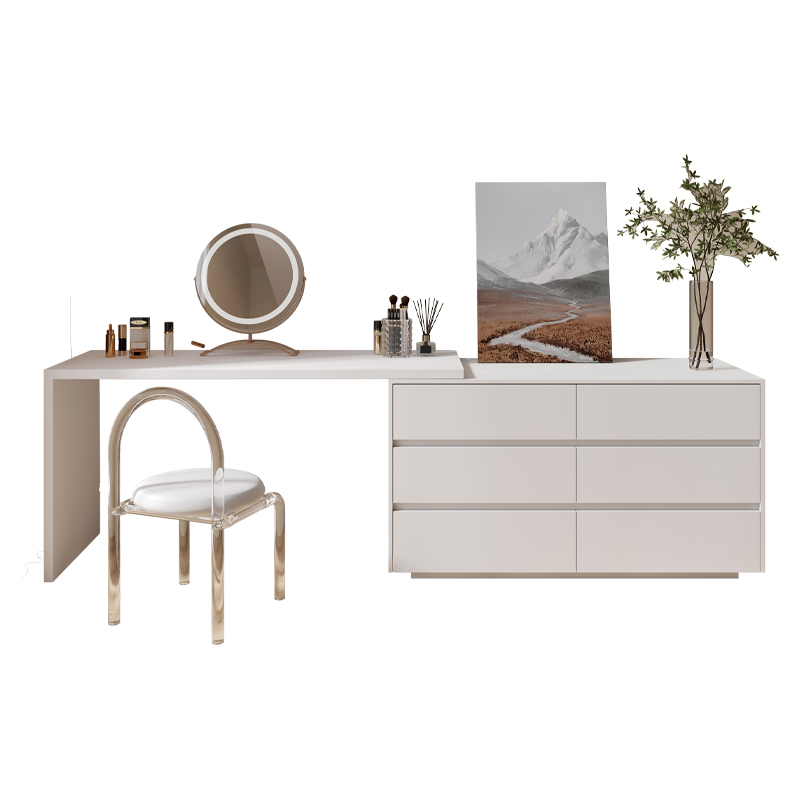 Desk Setup L Shaped - Commode, bureau informatique multifonctionnel en forme