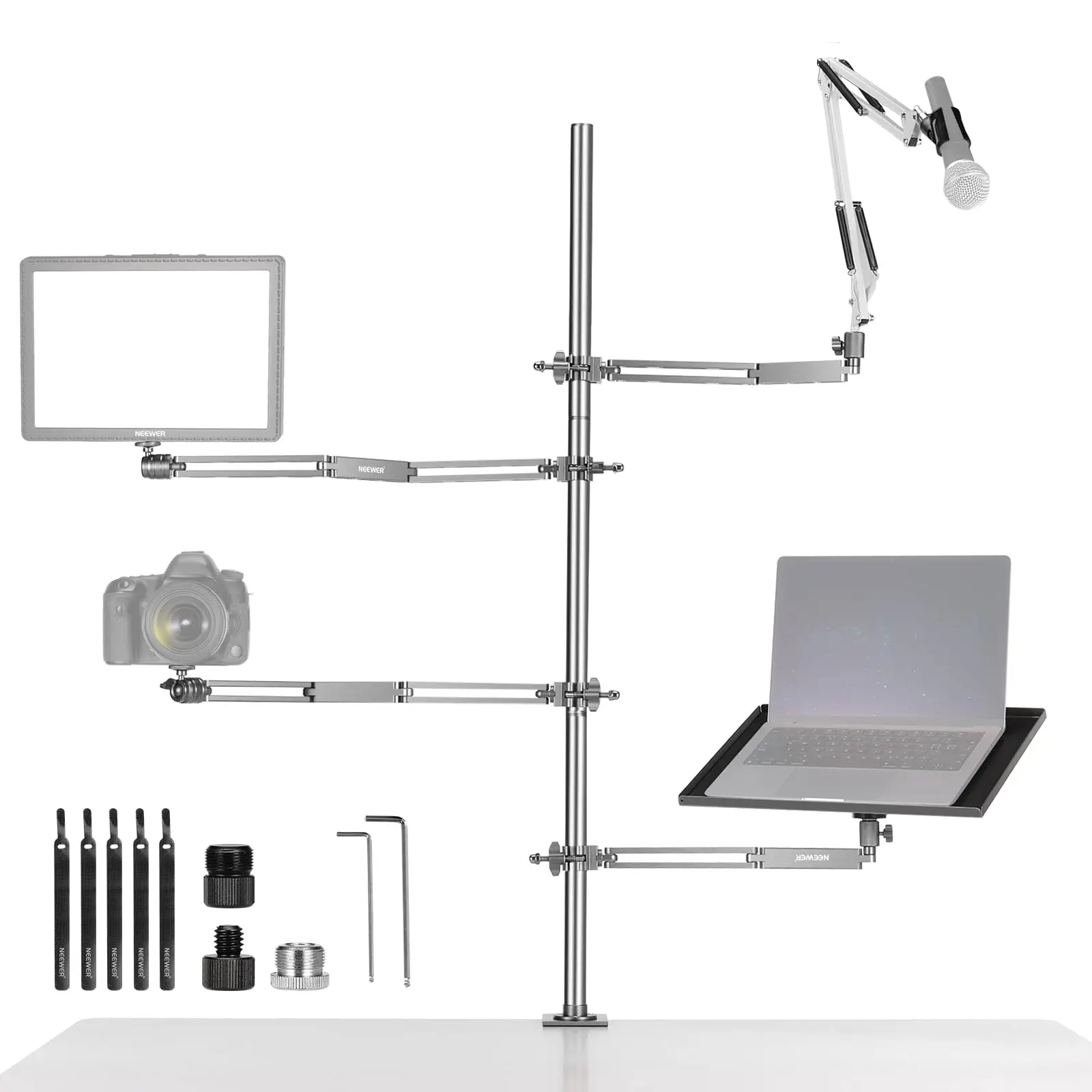 Desk Setup With Mic - NEEWER – configuration de Podcast multi-caméra,