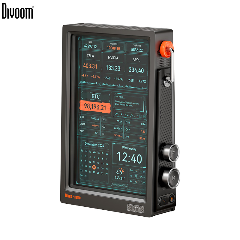 Speaker Desk Setup - Divoom Times Cadre 10,1′′ Horloge numérique