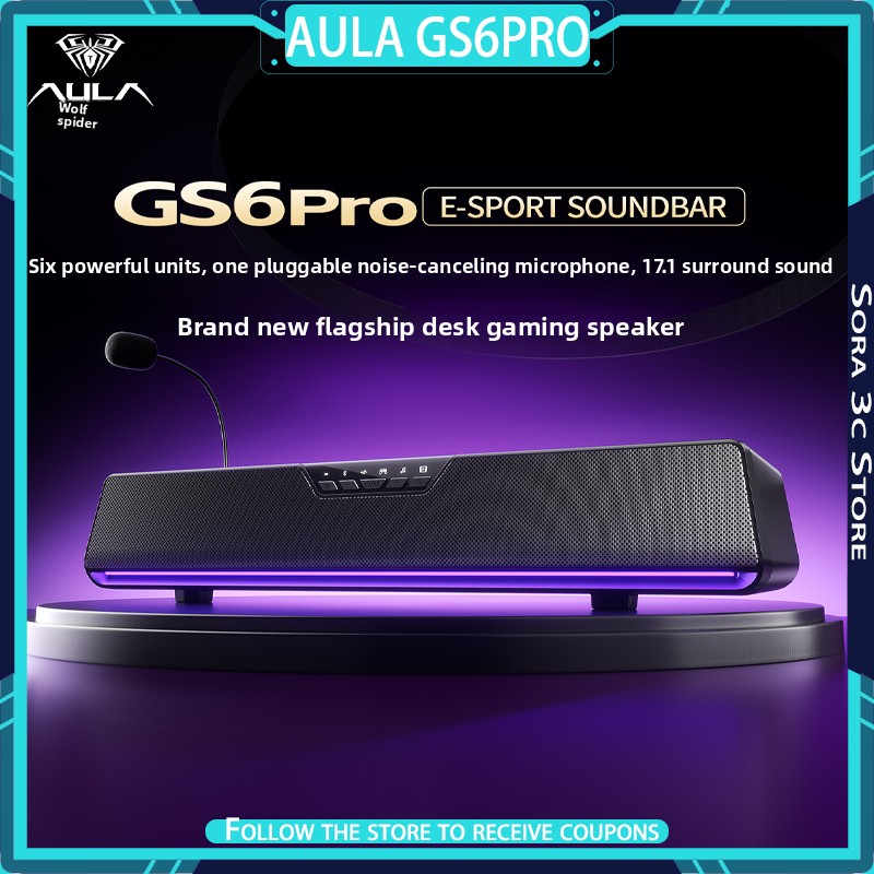 Speaker Desk Setup - AULA GS6Pro Esports haut-parleur Bluetooth double