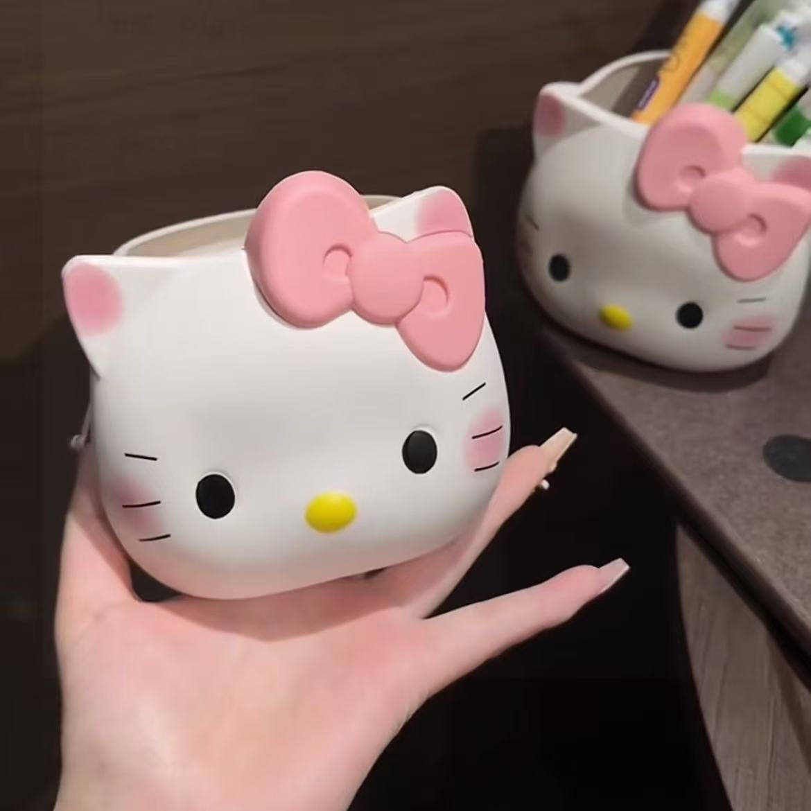 Desk Setup Organizer - Porte-crayons mignon Hello Kitty, ensemble de