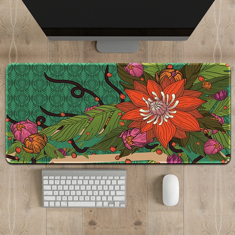 Tapis de bureau abstrait rose  - Y2K Desk Setup avis et prix
