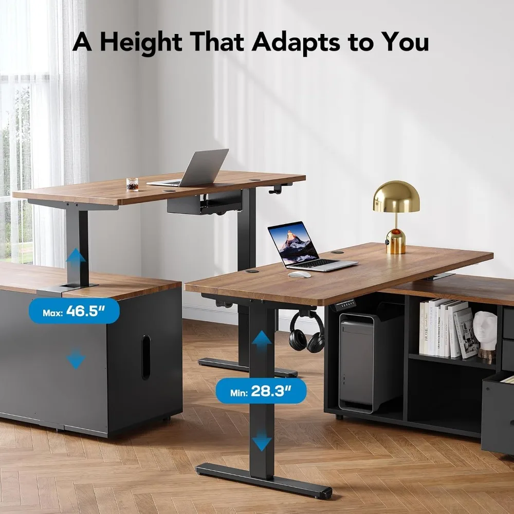 Bureau debout en forme de L HU - Desk Setup L Shaped avis et prix