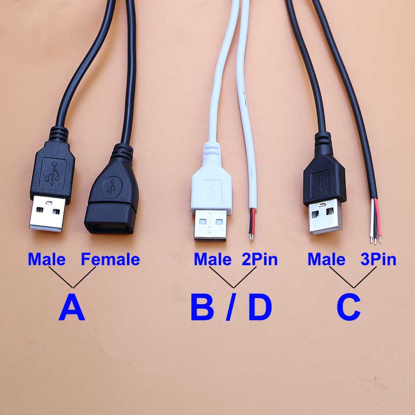 Câble d'alimentation USB mâle  - Desk Setup Led Strip avis et prix