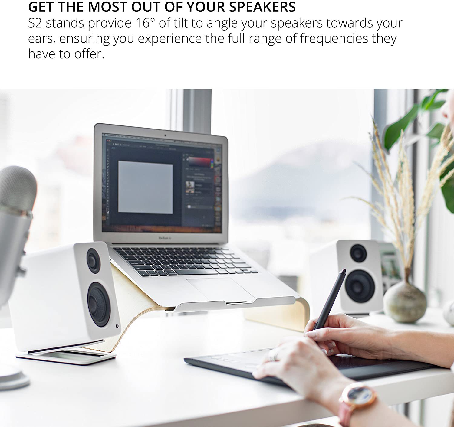Supports de haut-parleurs de b - Speaker Desk Setup avis et prix