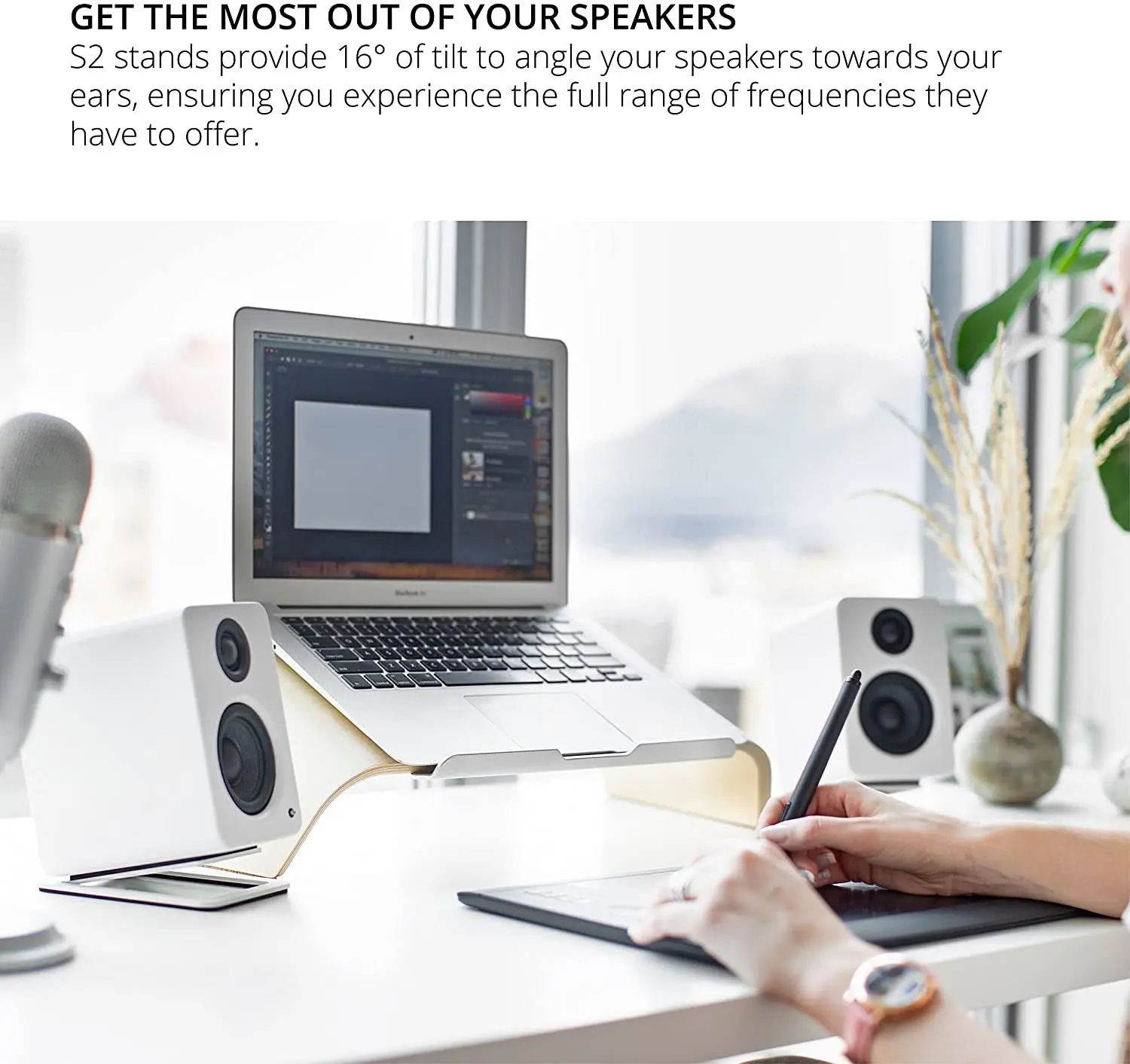 Supports de haut-parleur de bu - Speaker Desk Setup avis et prix