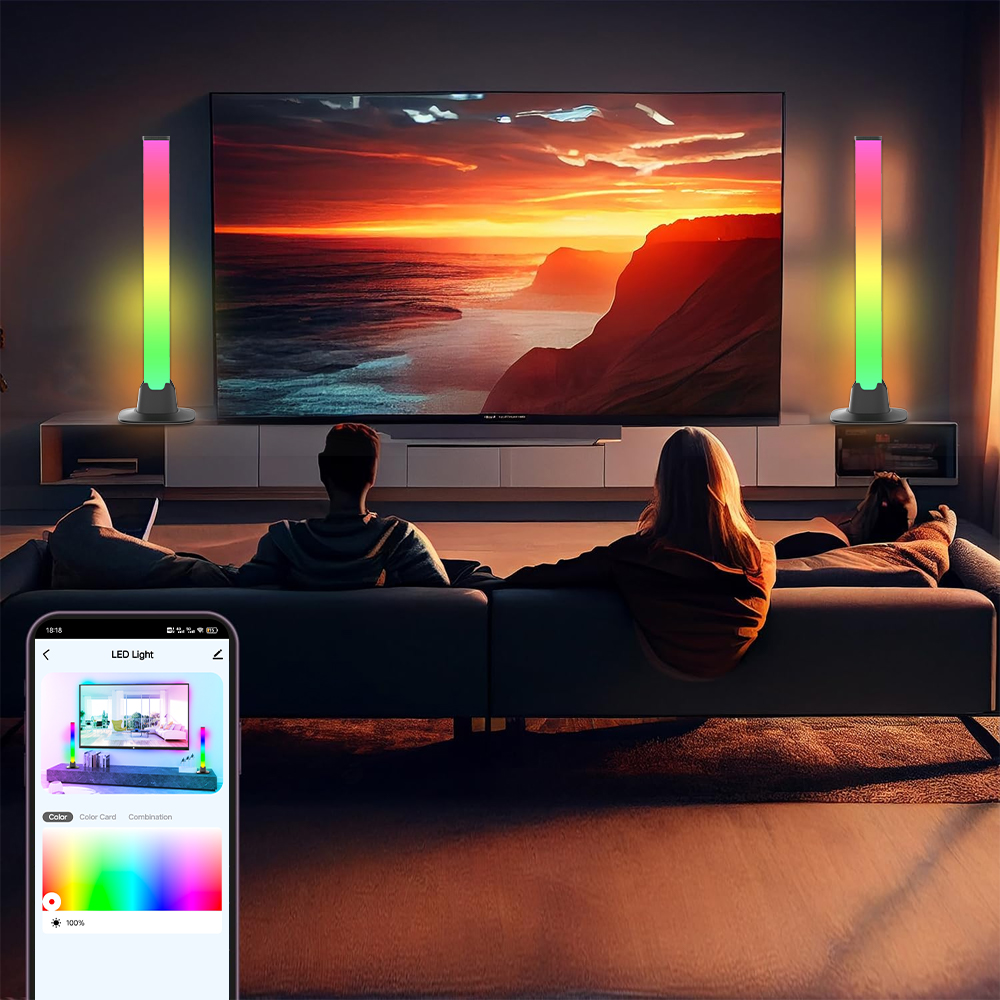 Barre de lumières LED RGB, con - Desk Setup Tv avis et prix
