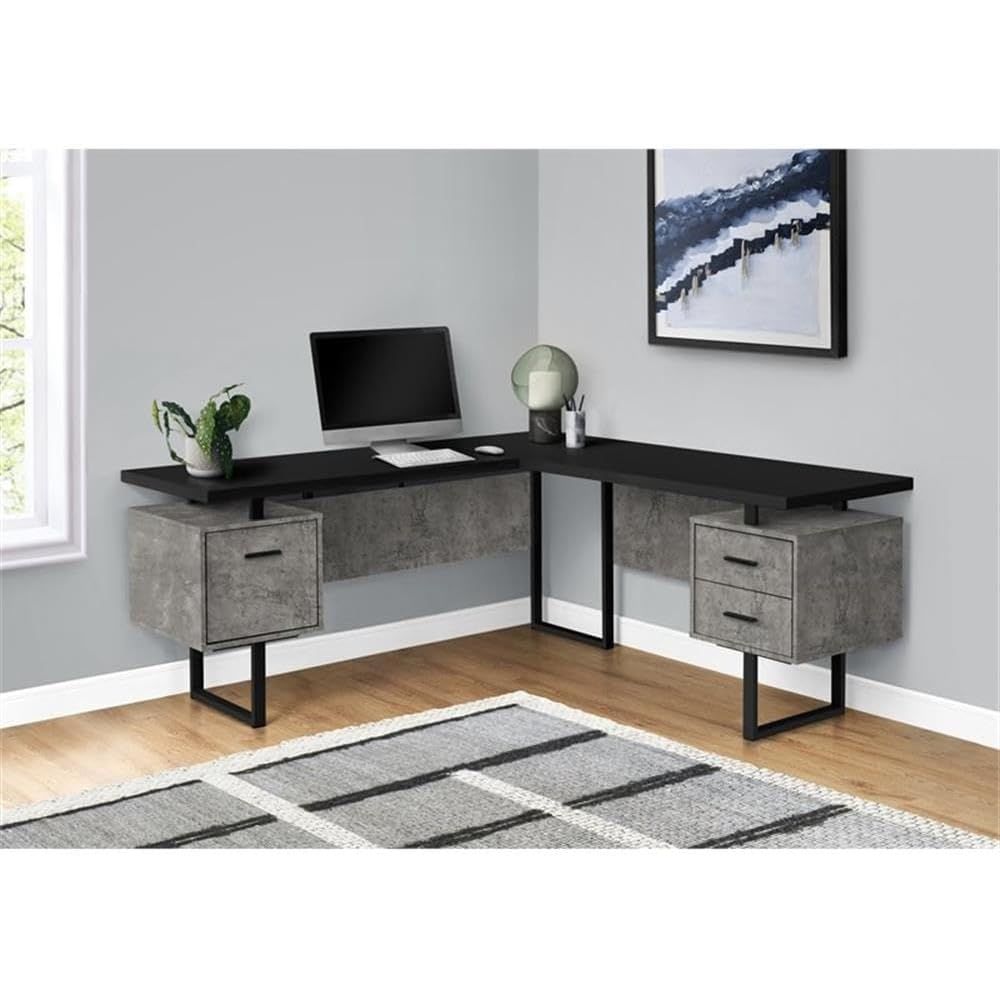 Bureau d'ordinateur en forme d - Desk Setup L Shaped avis et prix