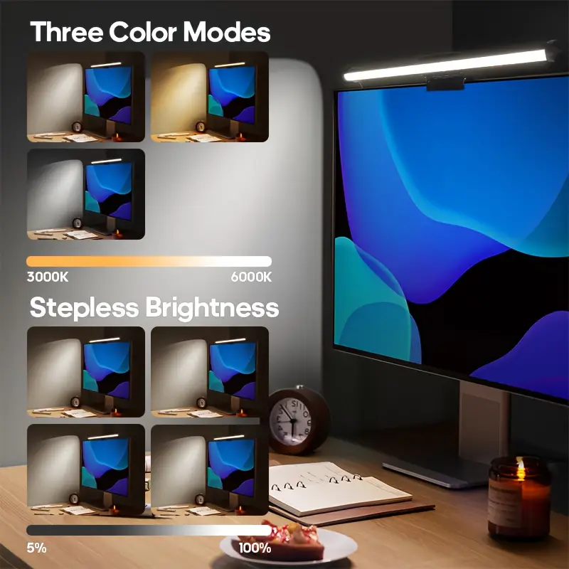 Lampe de bureau LED USB, lumiè - Desk Setup Lighting avis et prix