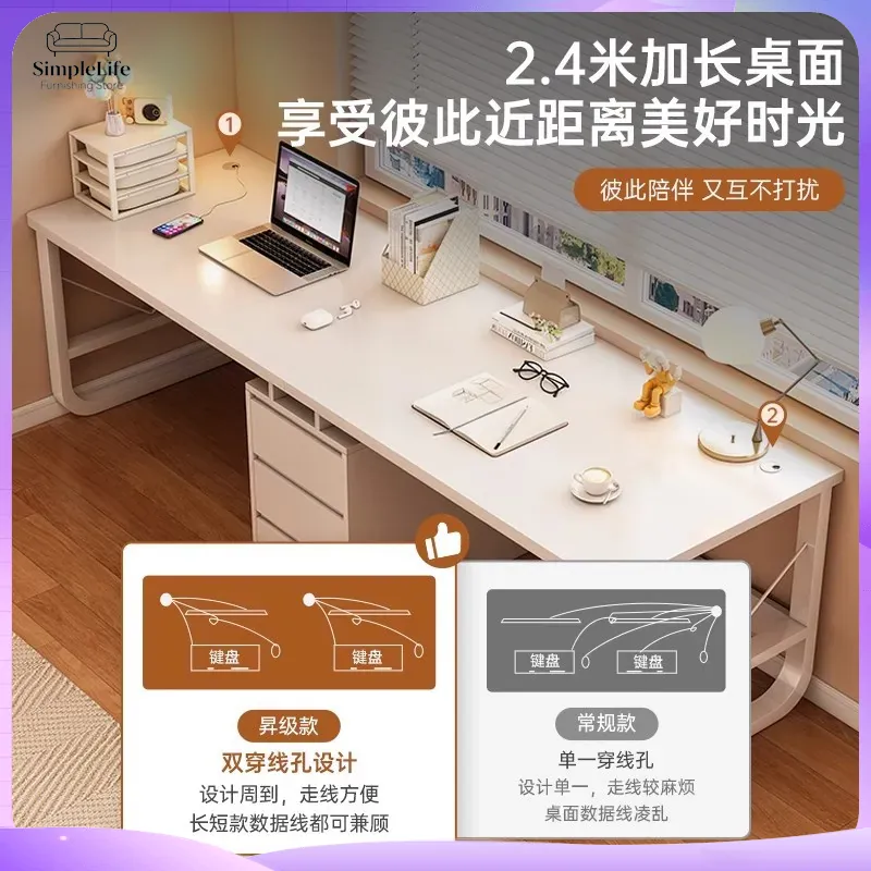 Bureau double pour ordinateur, - Desk Setup L Shaped avis et prix