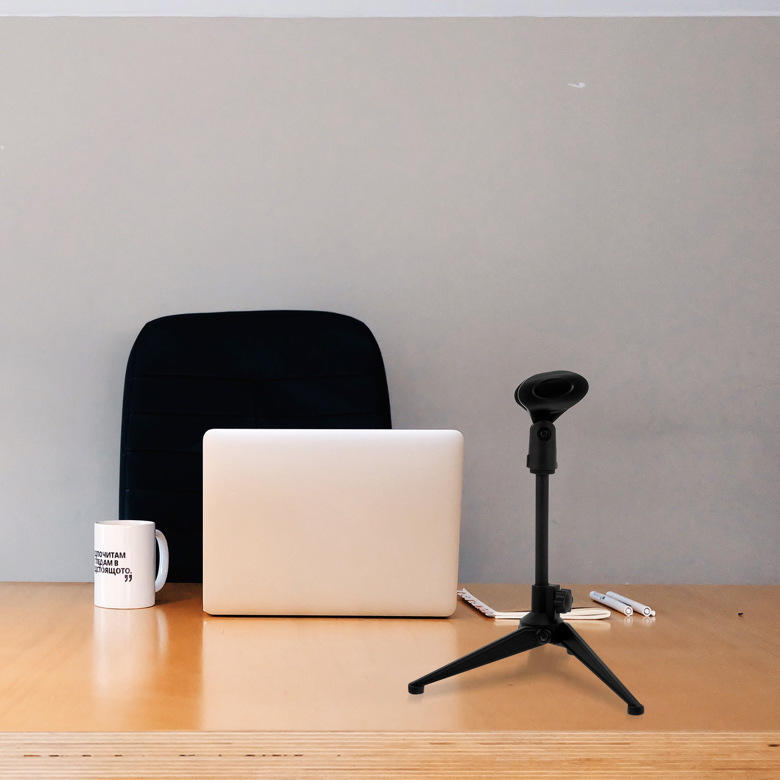 Trépied de microphone en alumi - Desk Setup With Mic avis et prix