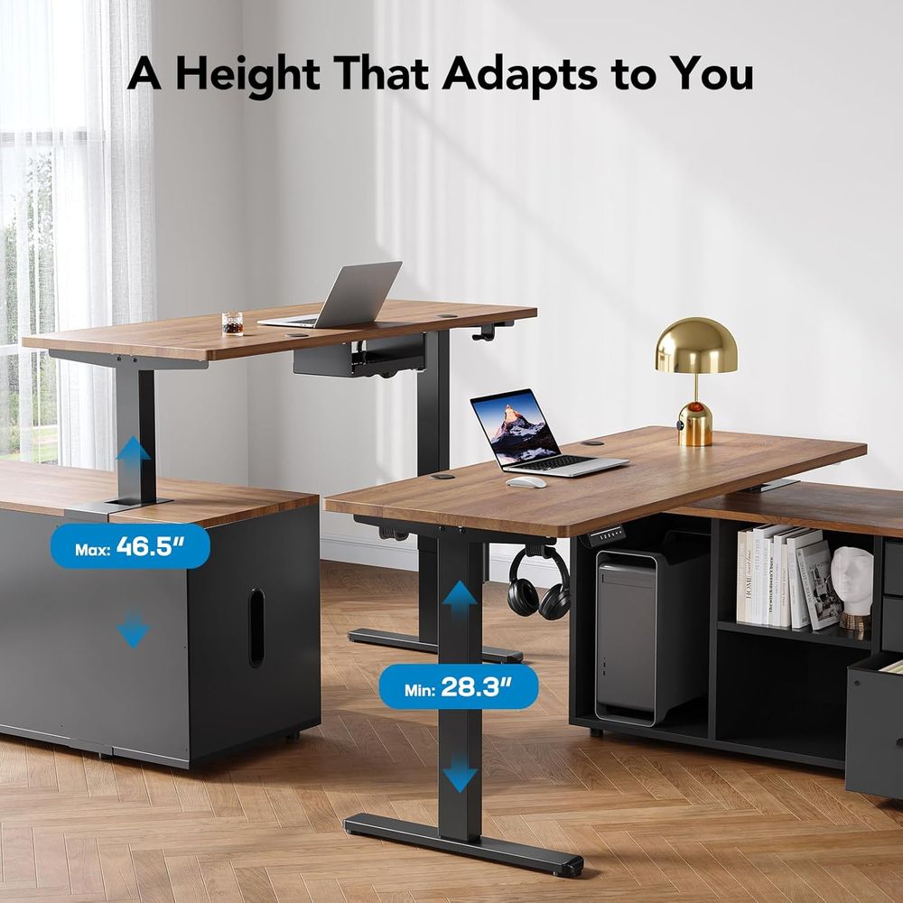 Bureau debout en forme de L de - Desk Setup L Shaped avis et prix