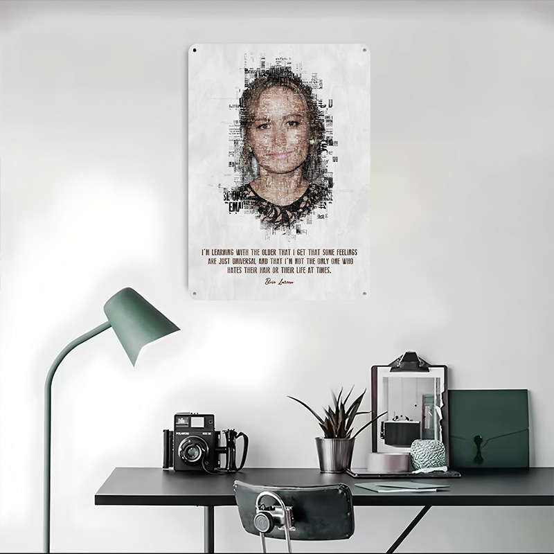 Affiche en métal avec citation - Desk Setup Quotes avis et prix